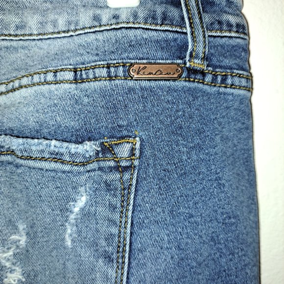 Kancan Los Angeles Estilo Distressed Destroyed Skinny Jean size 15 - Picture 10 of 12